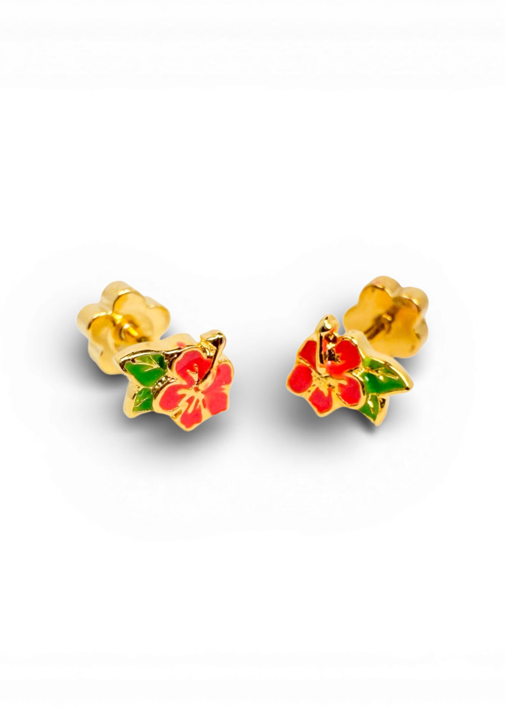 Ethic Goods Tiny Hibiscus Stud Earrings