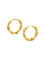 Ethic Goods Beaded Hoop Earrings [18K Gold]
