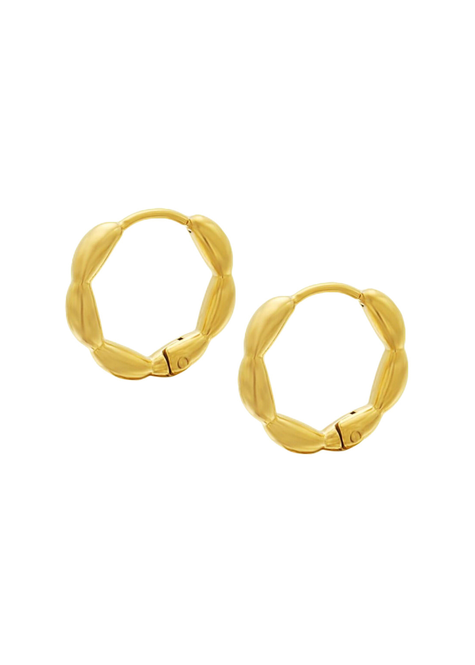 Ethic Goods Beaded Hoop Earrings [18K Gold]