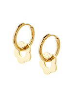 Ethic Goods Flower Hoop Earrings [18K Gold]