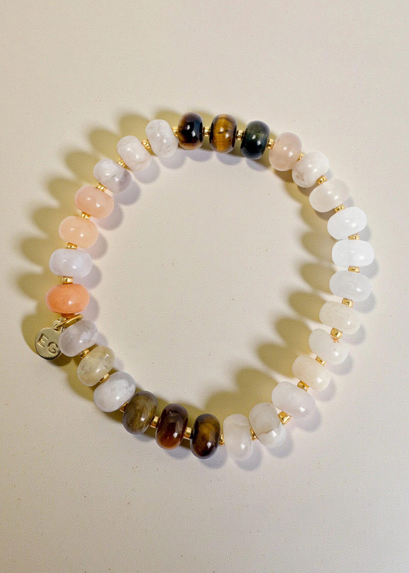 Ethic Goods Sahara Rondelle Gemstone Beaded Bracelet
