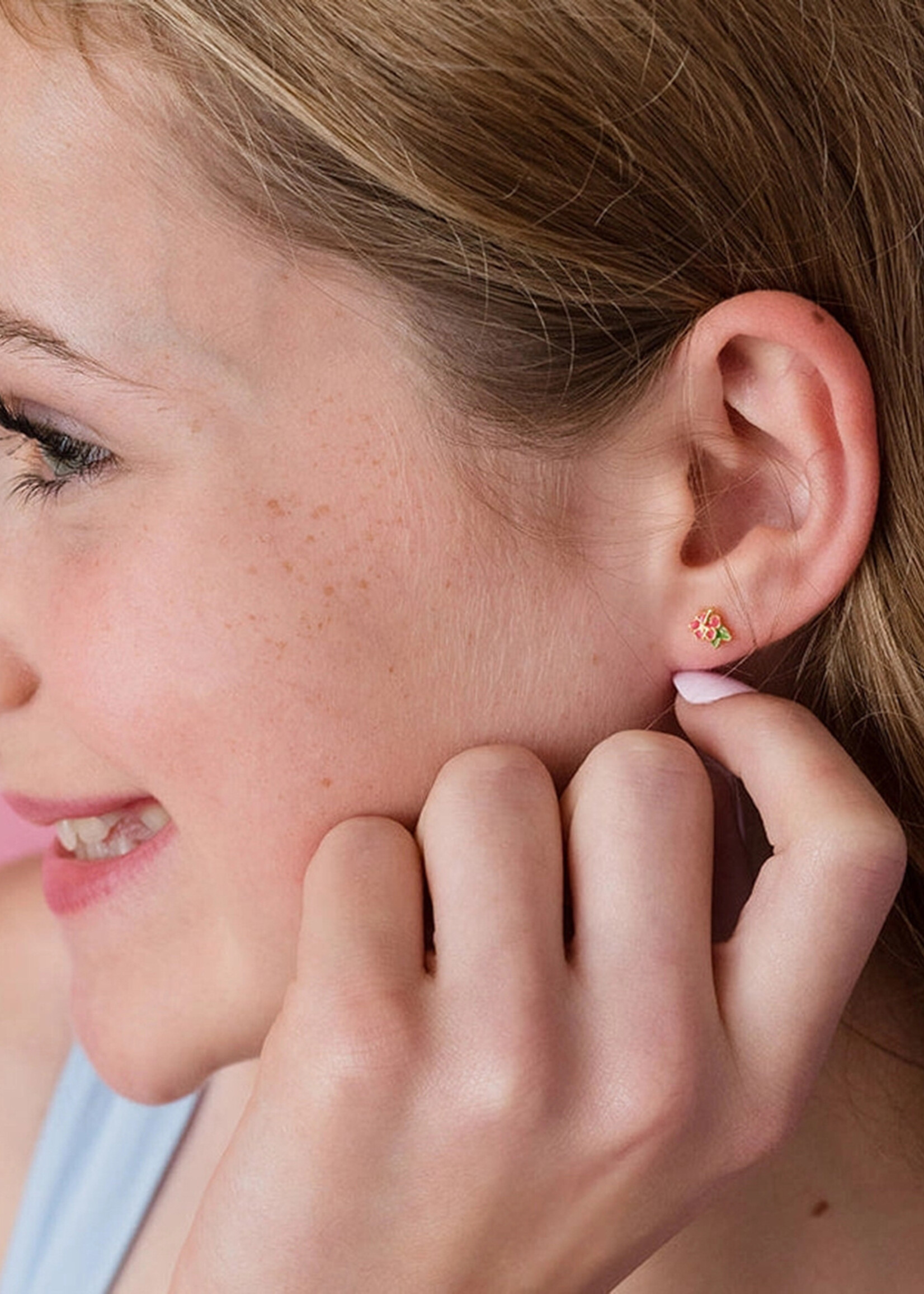 Ethic Goods Tiny Hibiscus Stud Earrings