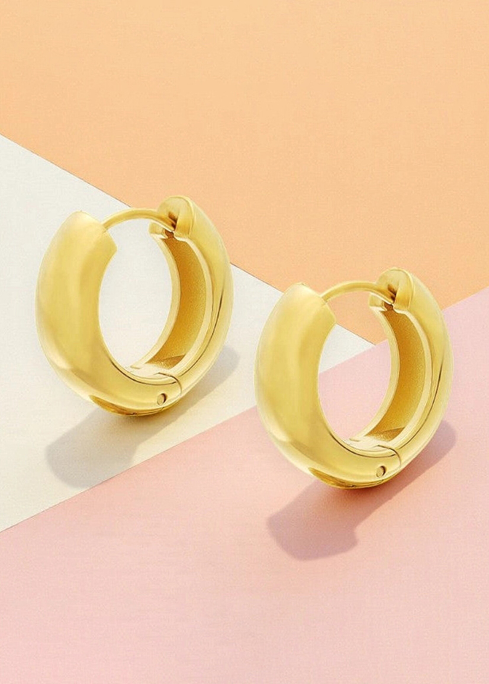 Ethic Goods Bold Gold Hoop Earrings [18K Gold]