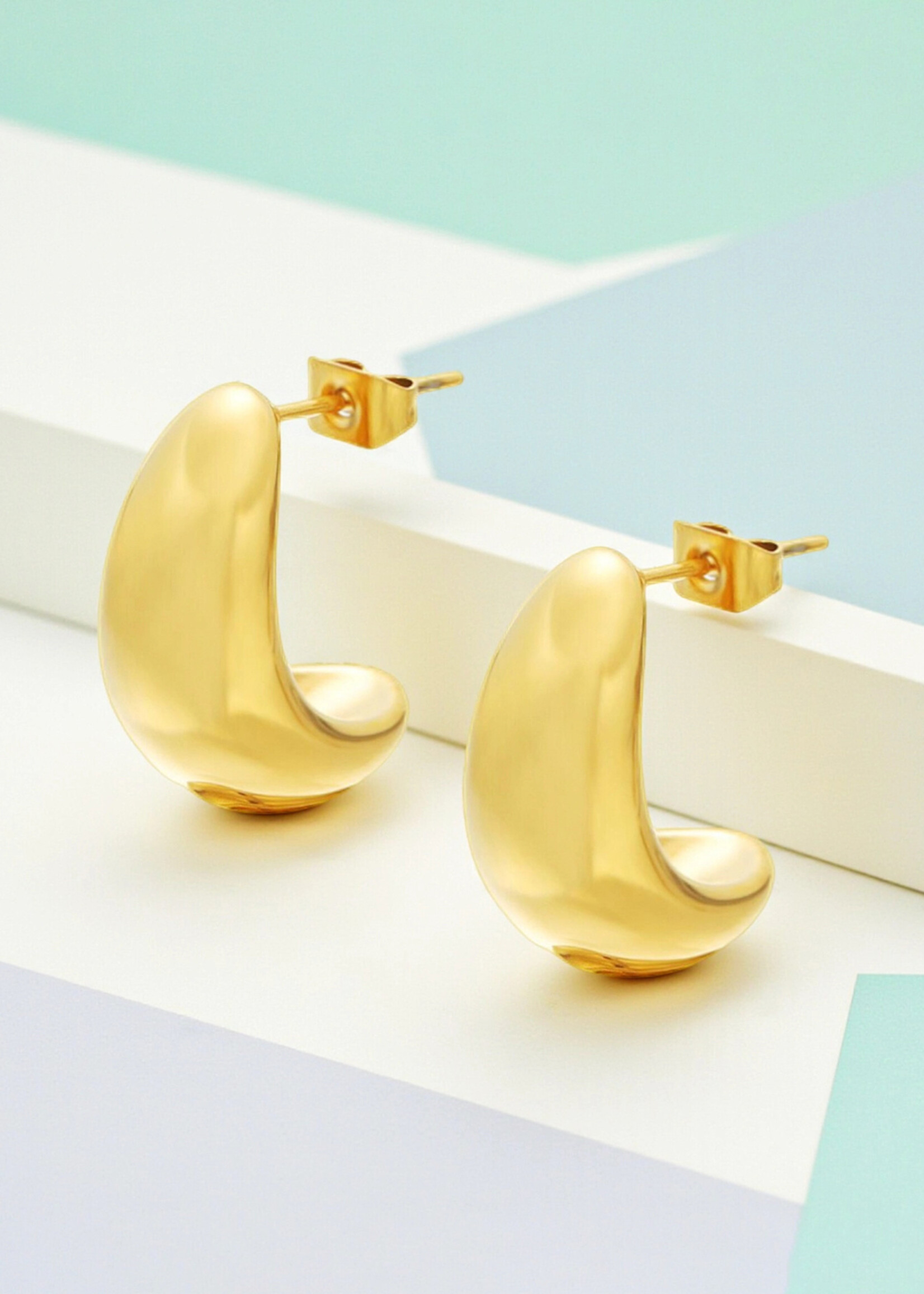 Ethic Goods Waterdrop Earrings [18K Gold]