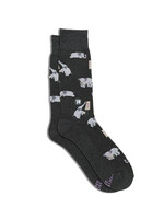 Conscious Step Men's Socks - Unplugged Elephants that Support Mental Health