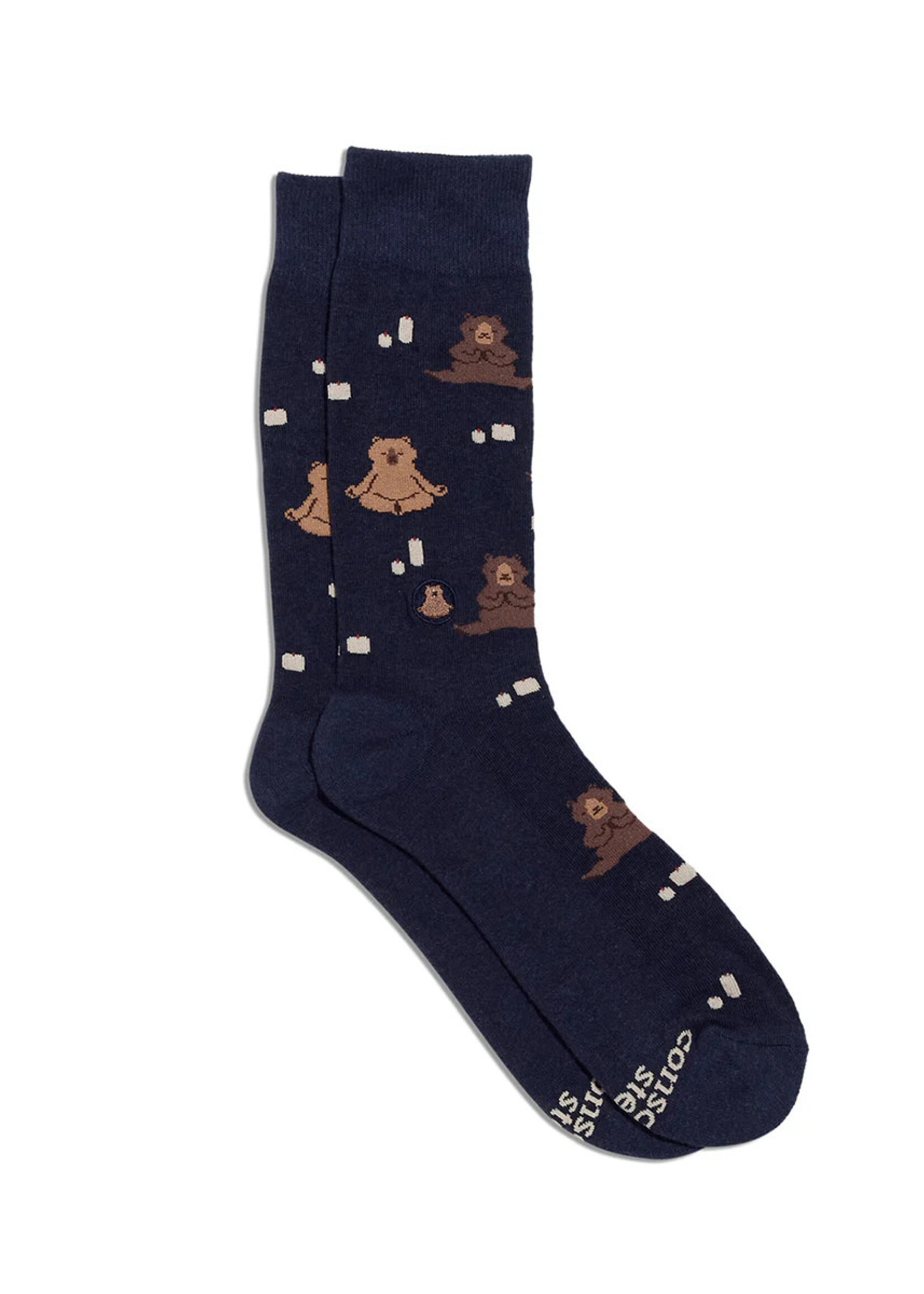Conscious Step Women's Socks - Meditating Bears
