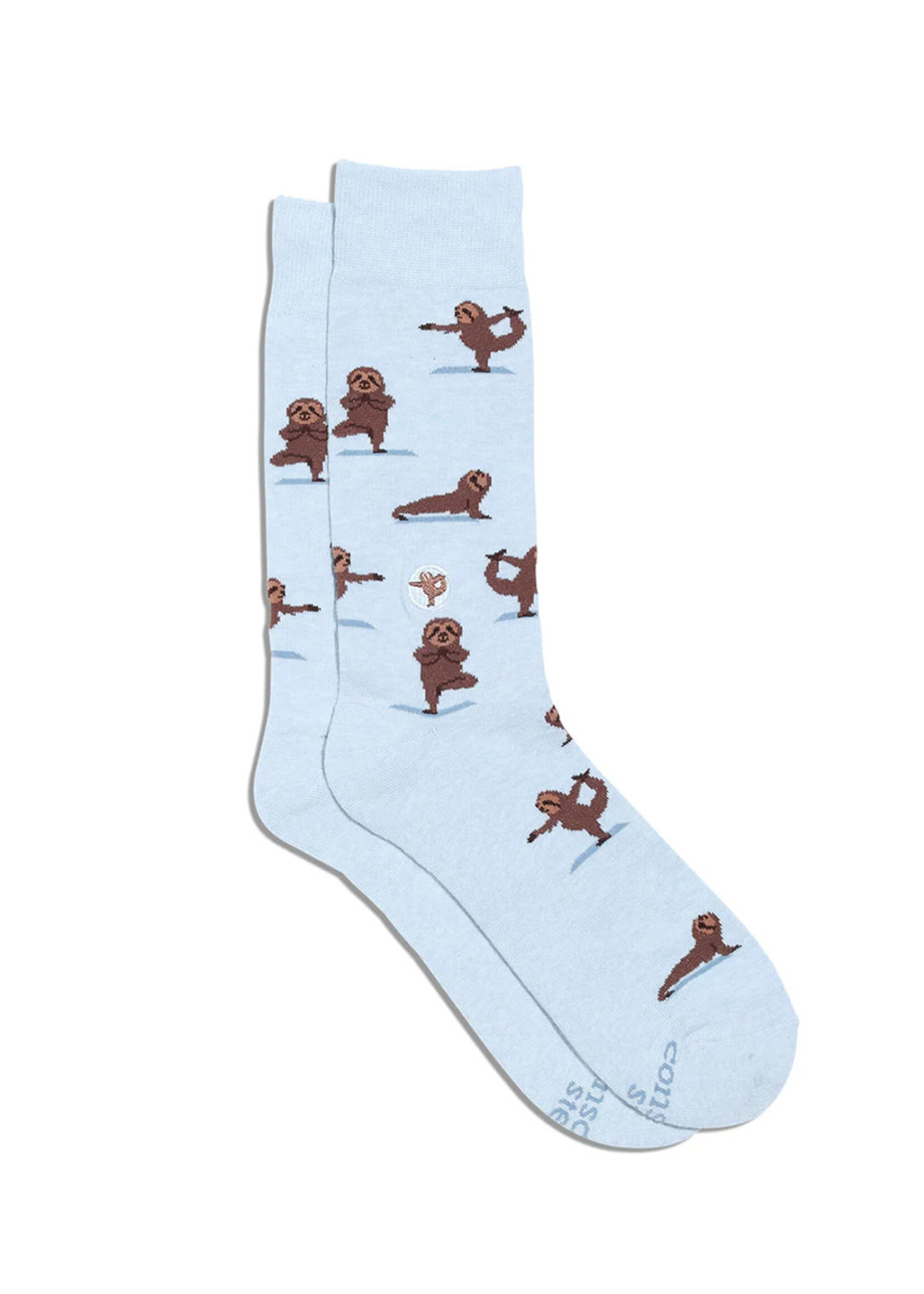 Conscious Step Women's Socks - Yoga Sloth