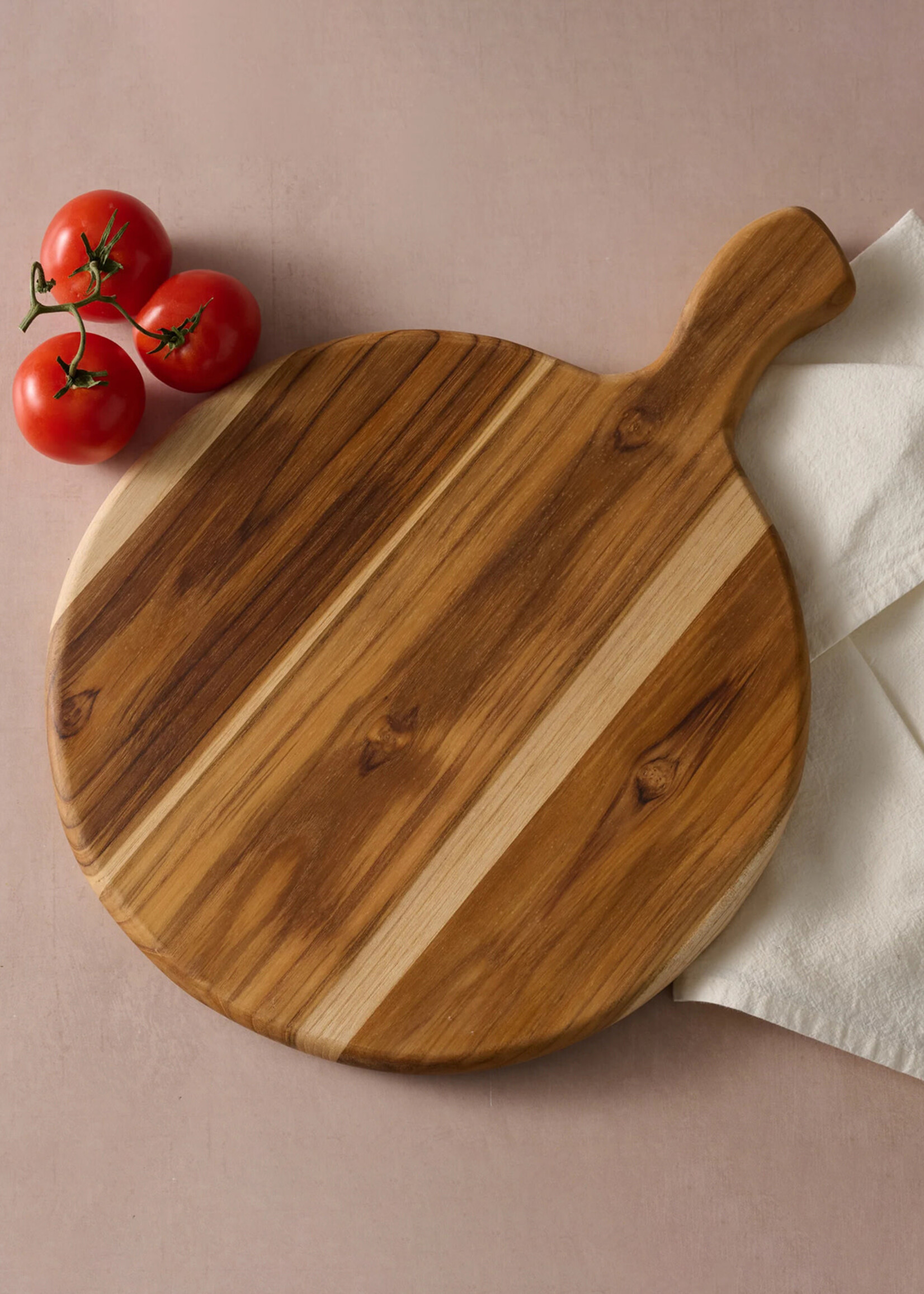 Ten Thousand Villages Redondo Teak Pizza Cutting Board