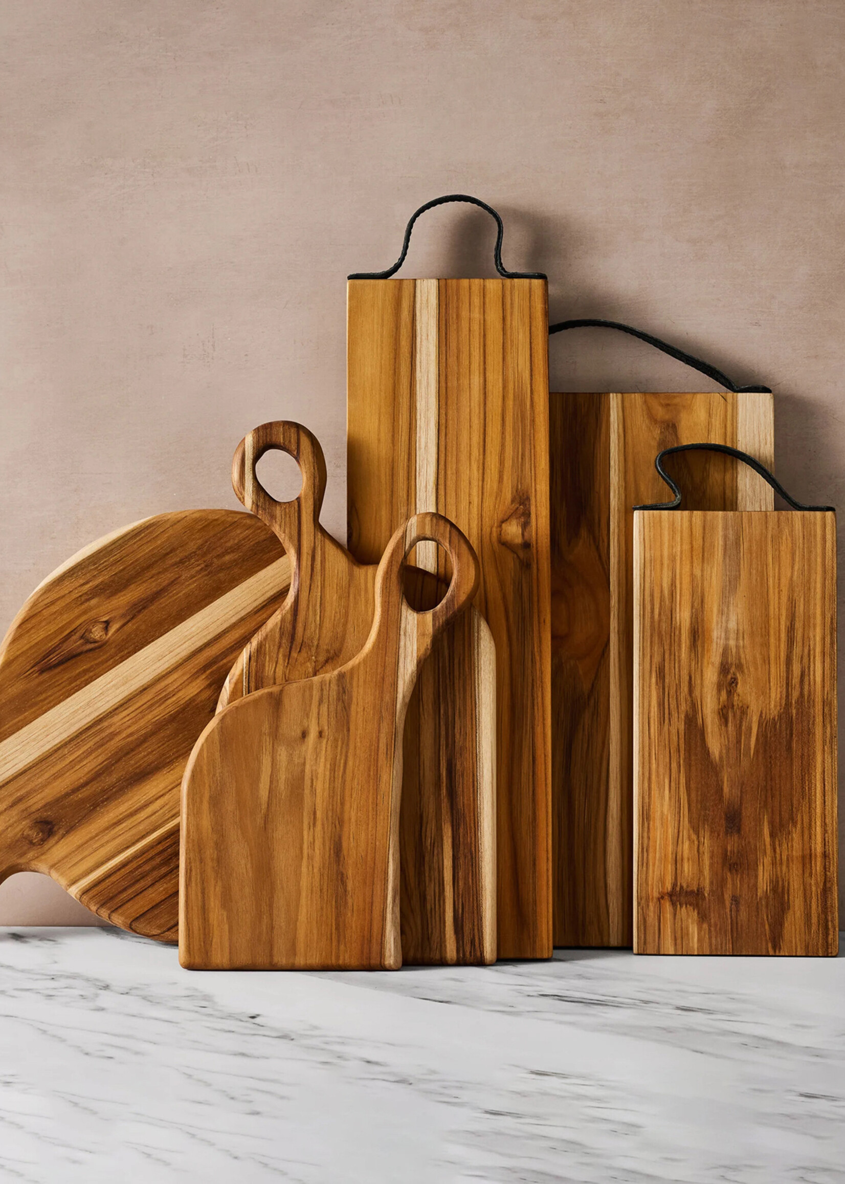 Ten Thousand Villages 13" Fiesta Teak Cutting Board