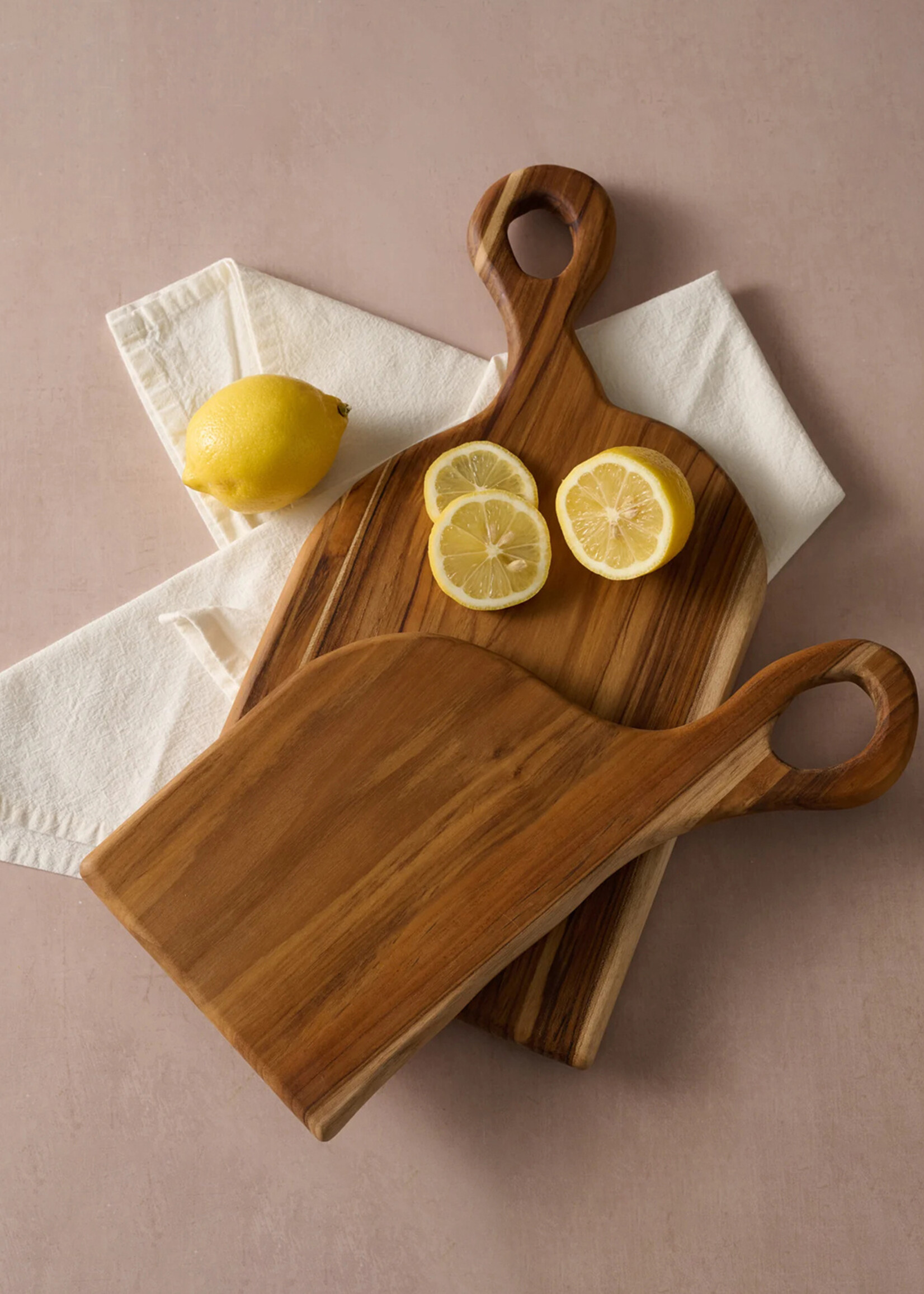 Ten Thousand Villages Amor Teak Cutting Board Duo