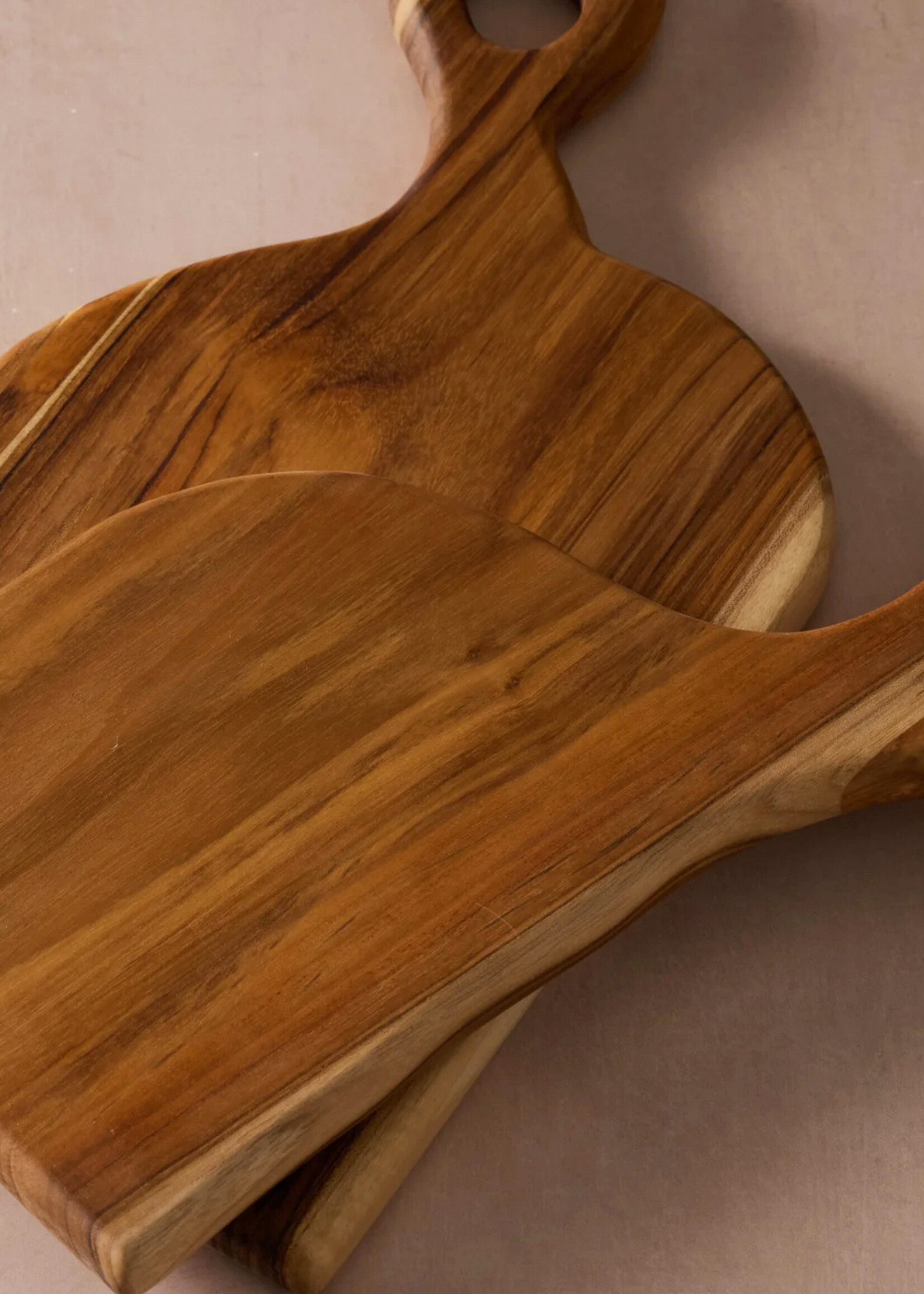 Ten Thousand Villages Amor Teak Cutting Board Duo