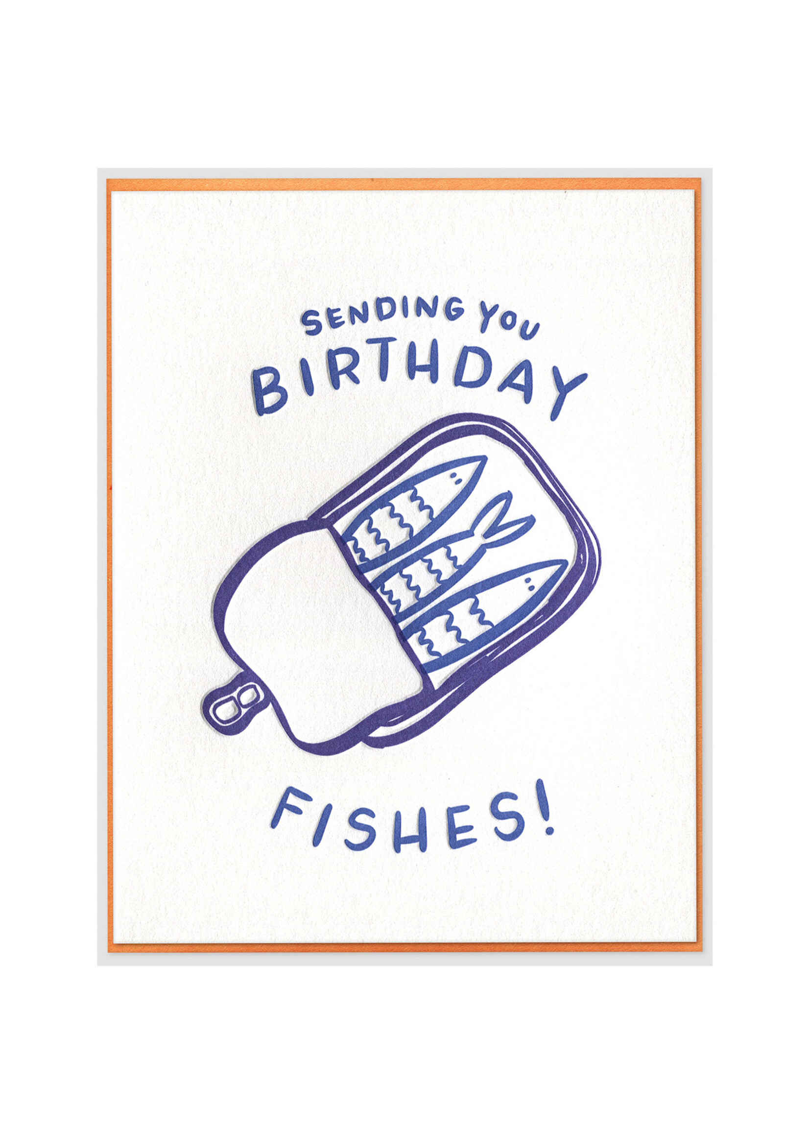 Ink Meets Paper Tinned Fish Pun Birthday Card
