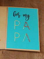 Rosie's Boutique Haiti For My Papa Handstitched Card
