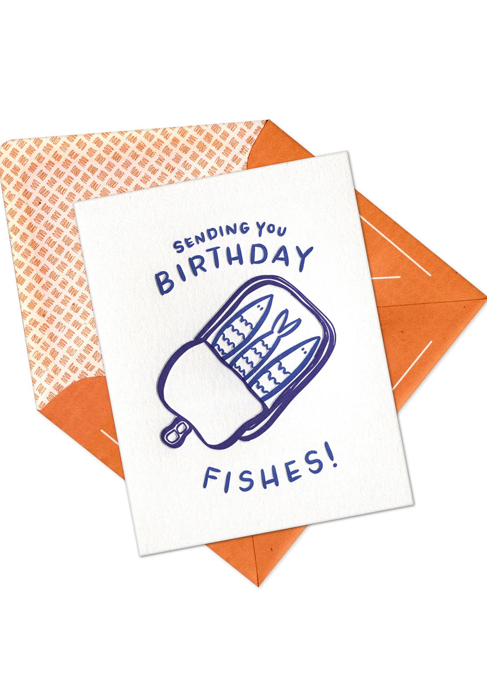 Ink Meets Paper Tinned Fish Pun Birthday Card