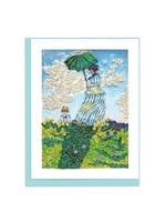 Quilling Cards Women with a Parasol - Artist Series Quilling Card