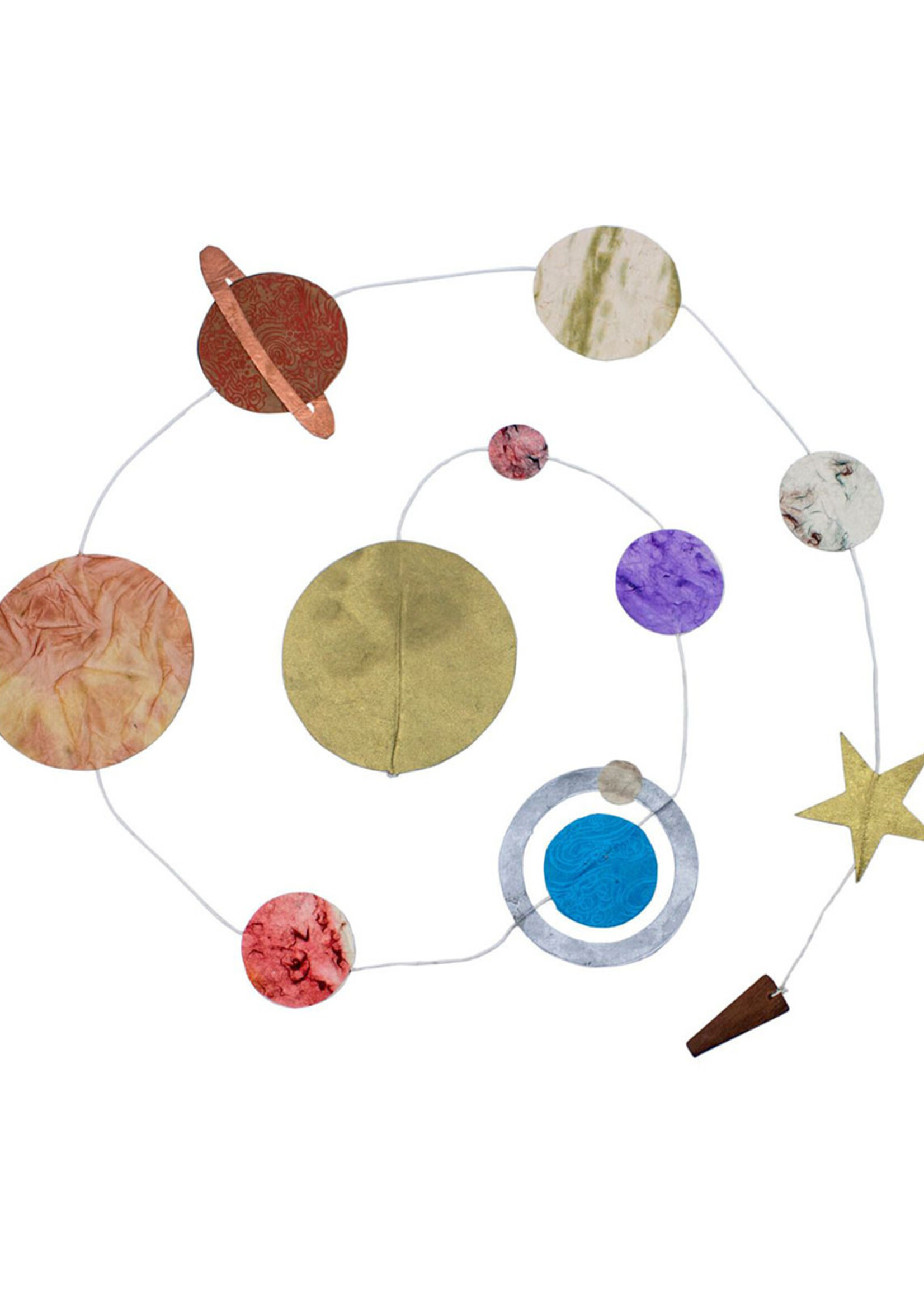 dZi Solar System Paper Garland