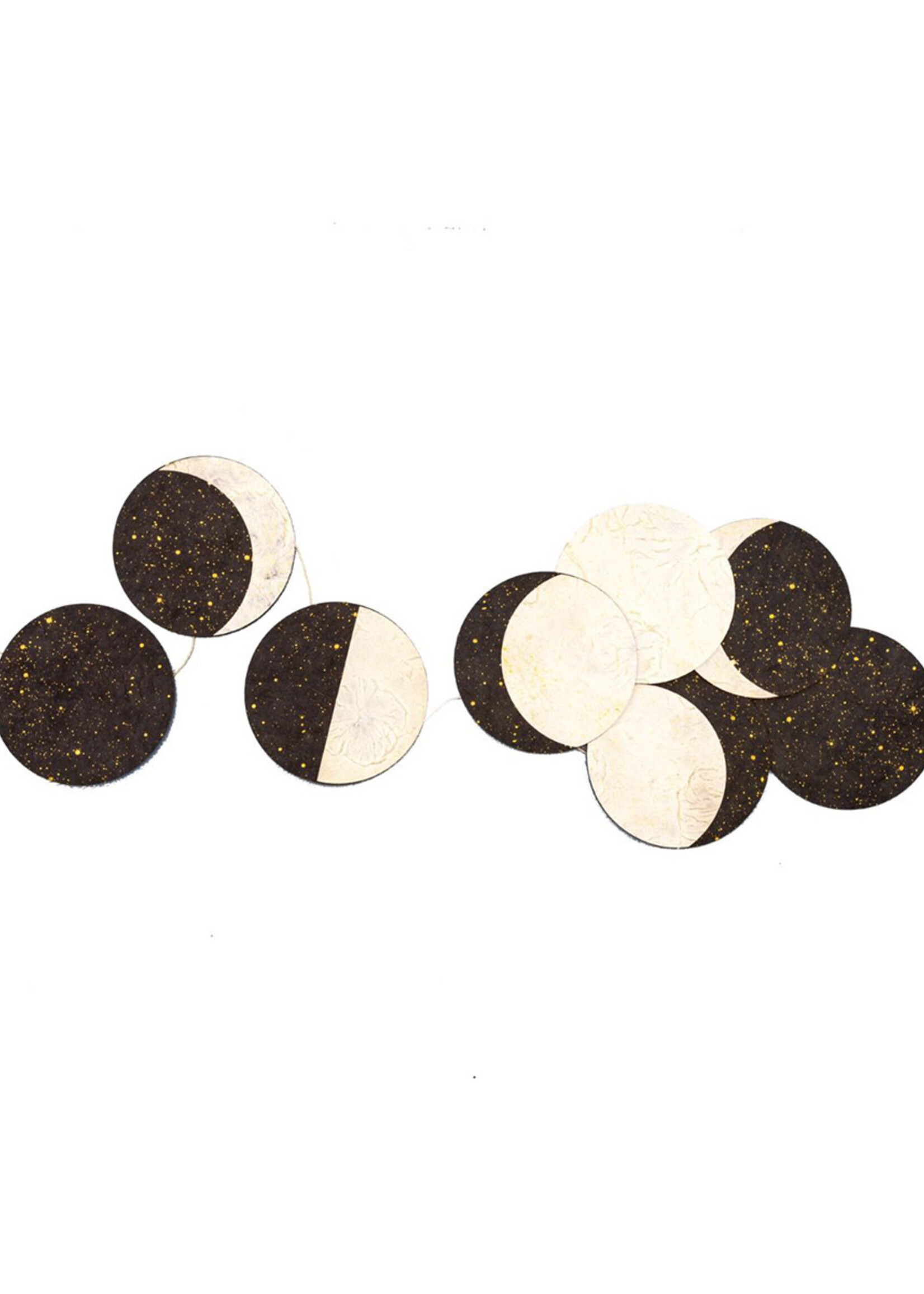 dZi Stardust Moon Phase Paper Garland