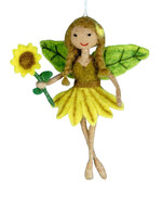 dZi Sunflower Fairy Felt Ornament