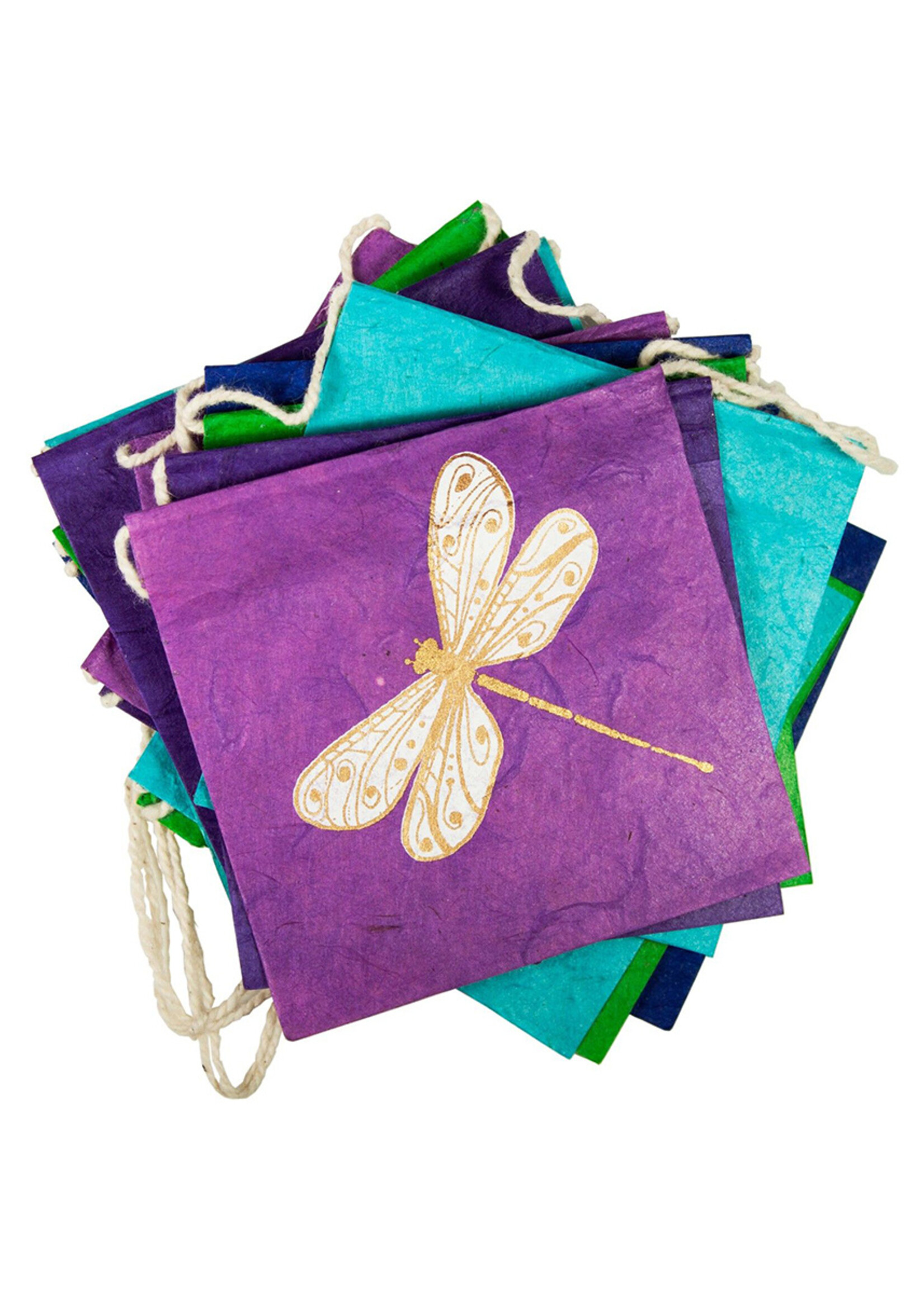 dZi Dragonfly Paper Garland