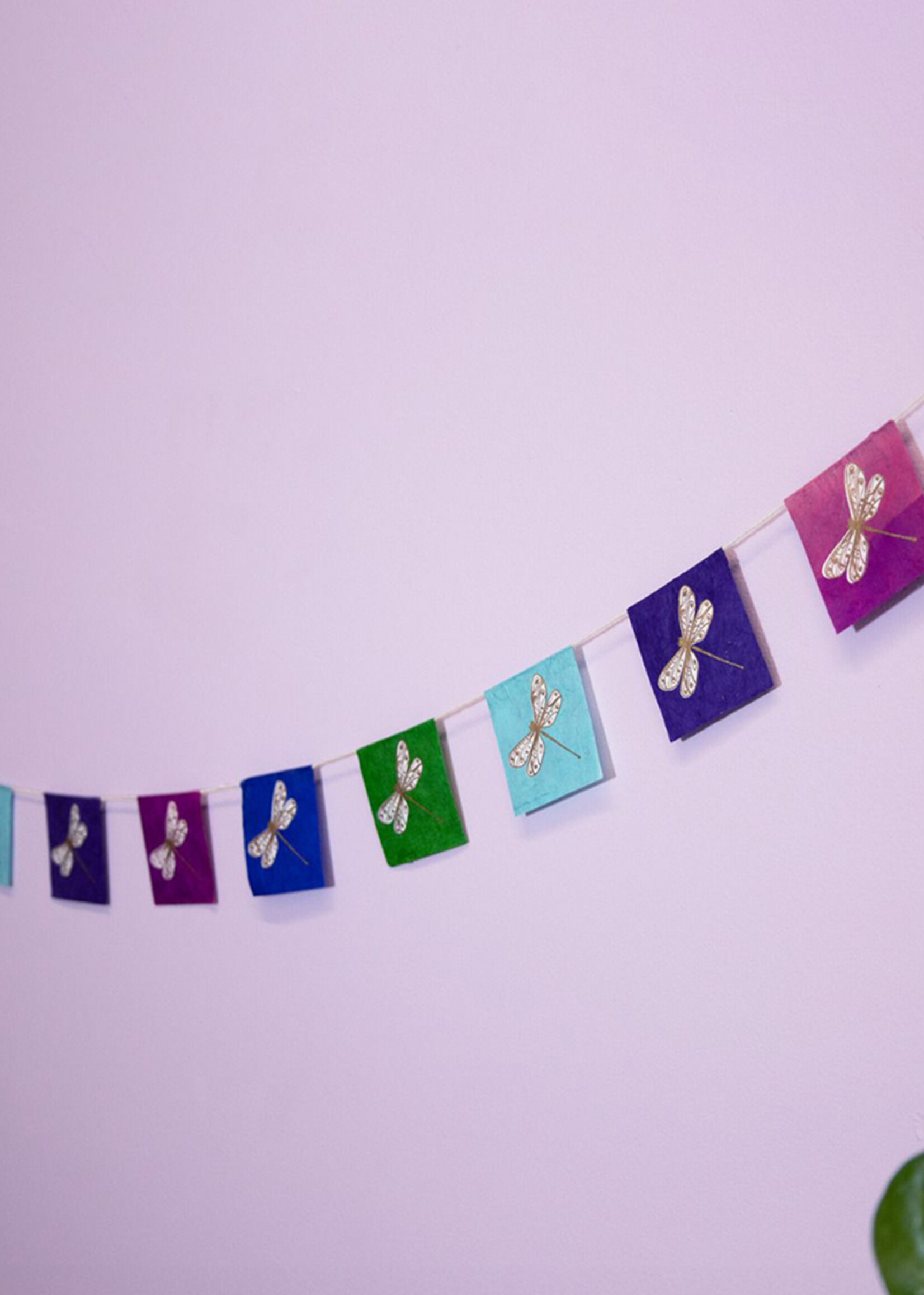 dZi Dragonfly Paper Garland