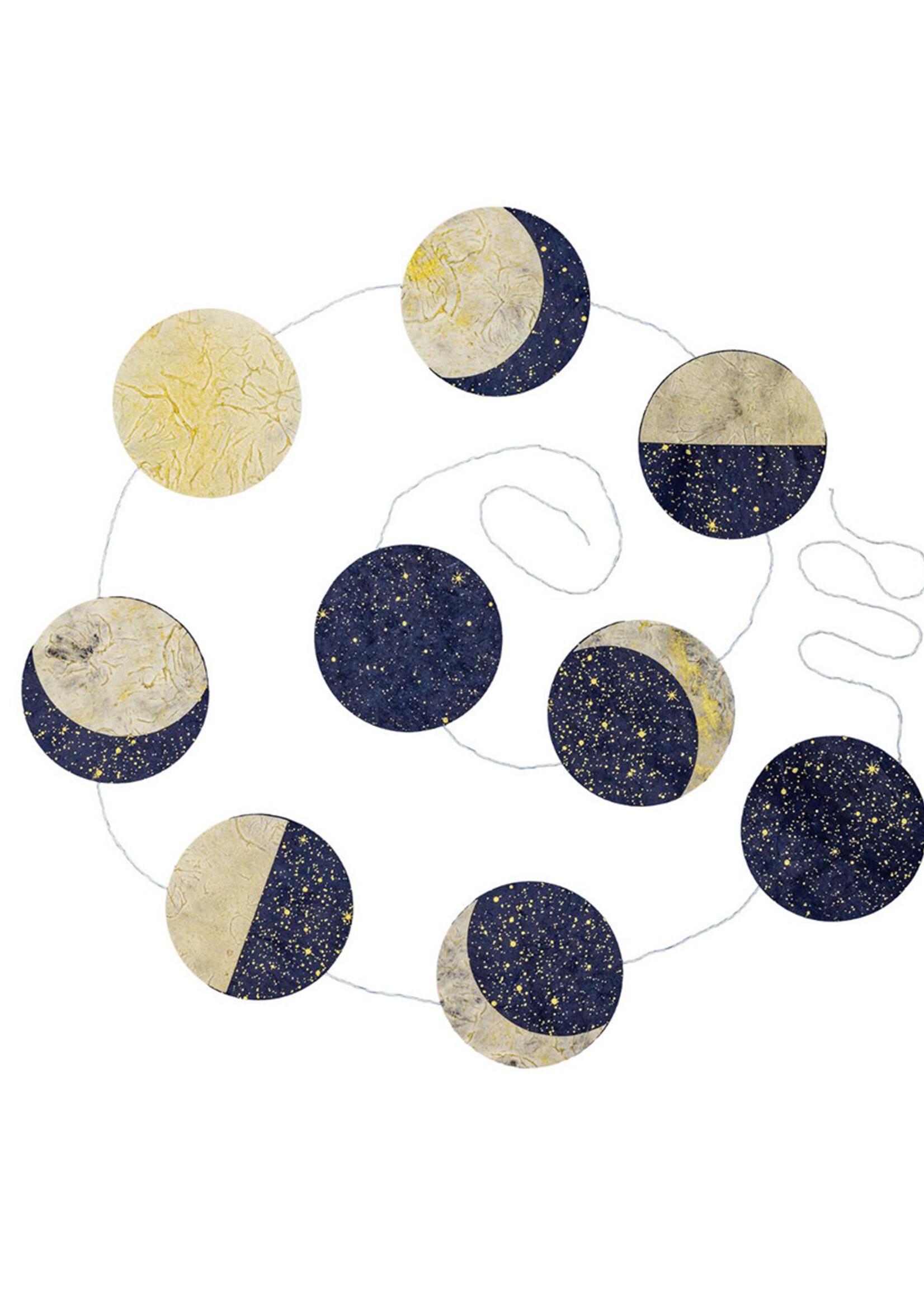 dZi Stardust Moon Phase Paper Garland