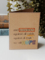 Rosie's Boutique Haiti Against All Odds Hope Handstitched Card