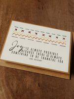 Rosie's Boutique Haiti Joy is Always Possible Handstitched Card