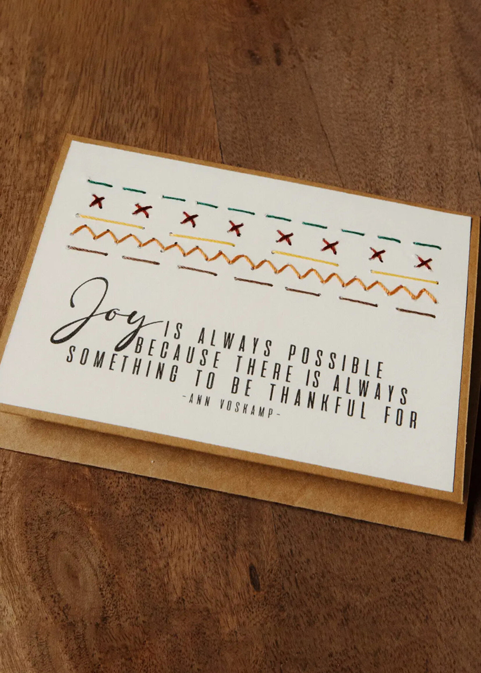 Rosie's Boutique Haiti Joy is Always Possible Handstitched Card