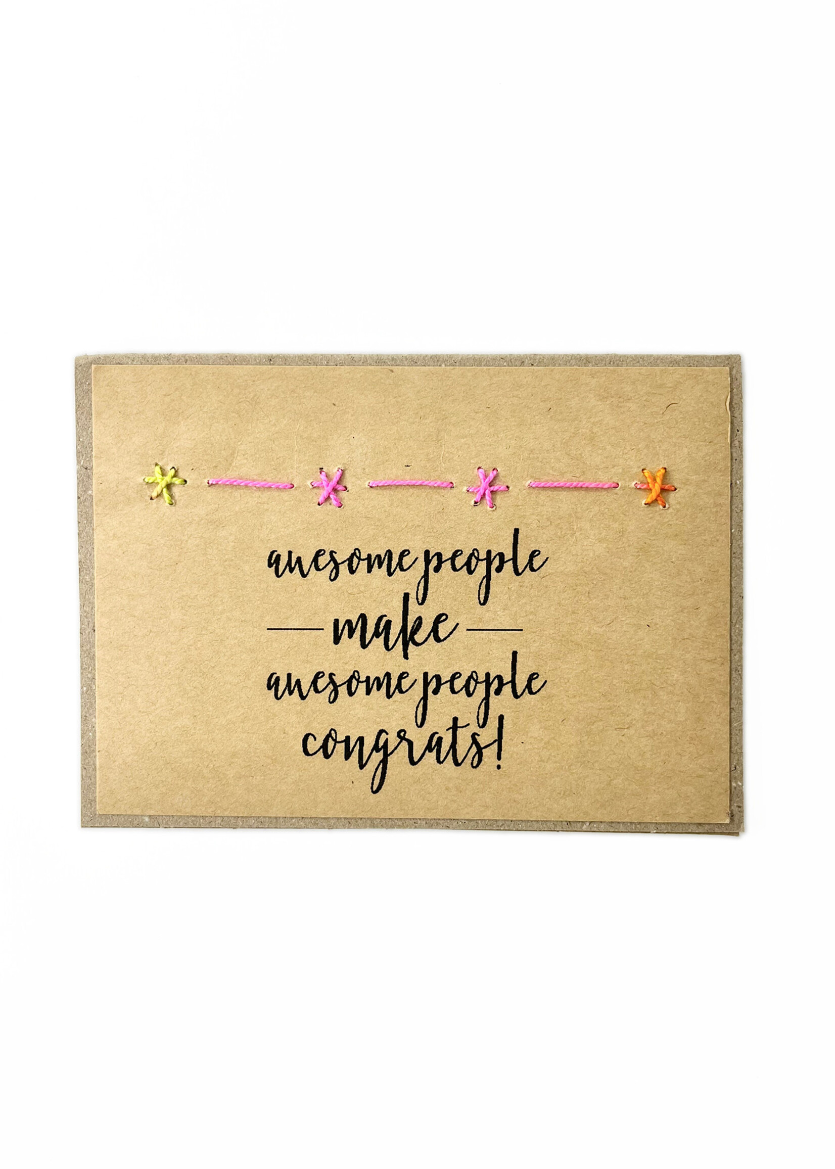 Rosie's Boutique Haiti Awesome People Make Handstitched Card