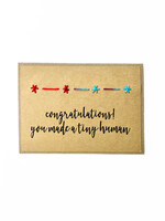 Rosie's Boutique Haiti Made a Tiny Human Handstitched Card