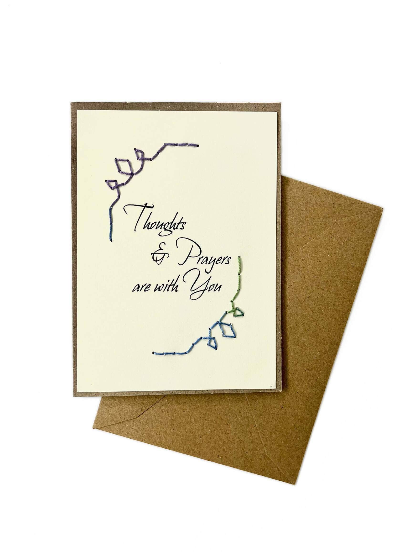 Rosie's Boutique Haiti Thoughts and Prayers Handstitched Card