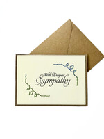 Rosie's Boutique Haiti With Deepest Sympathy Handstitched Card