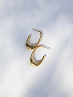 YEWO Aurora Hoops Earrings - 14K gold coated