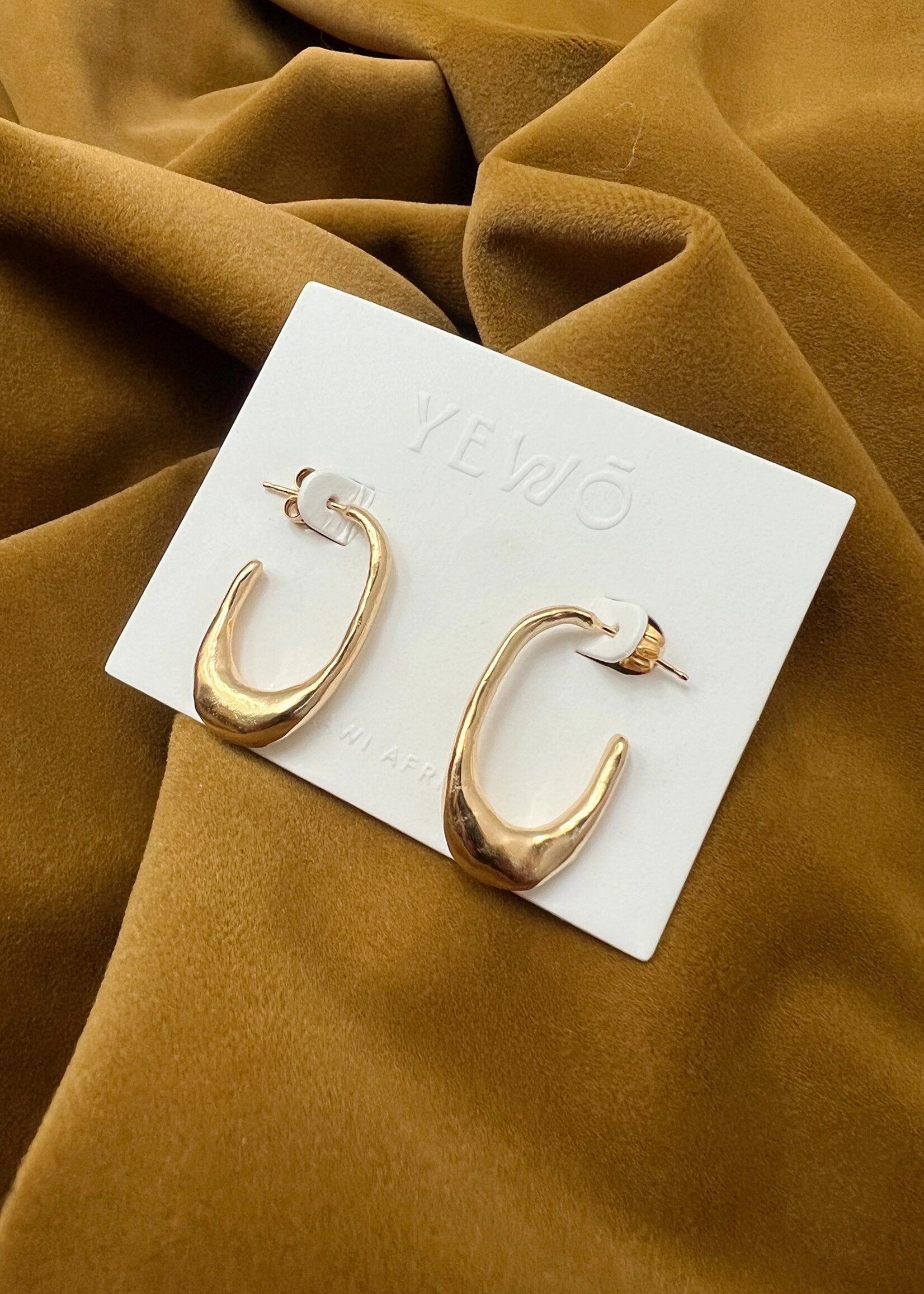 YEWO Aurora Hoops Earrings - 14K gold coated