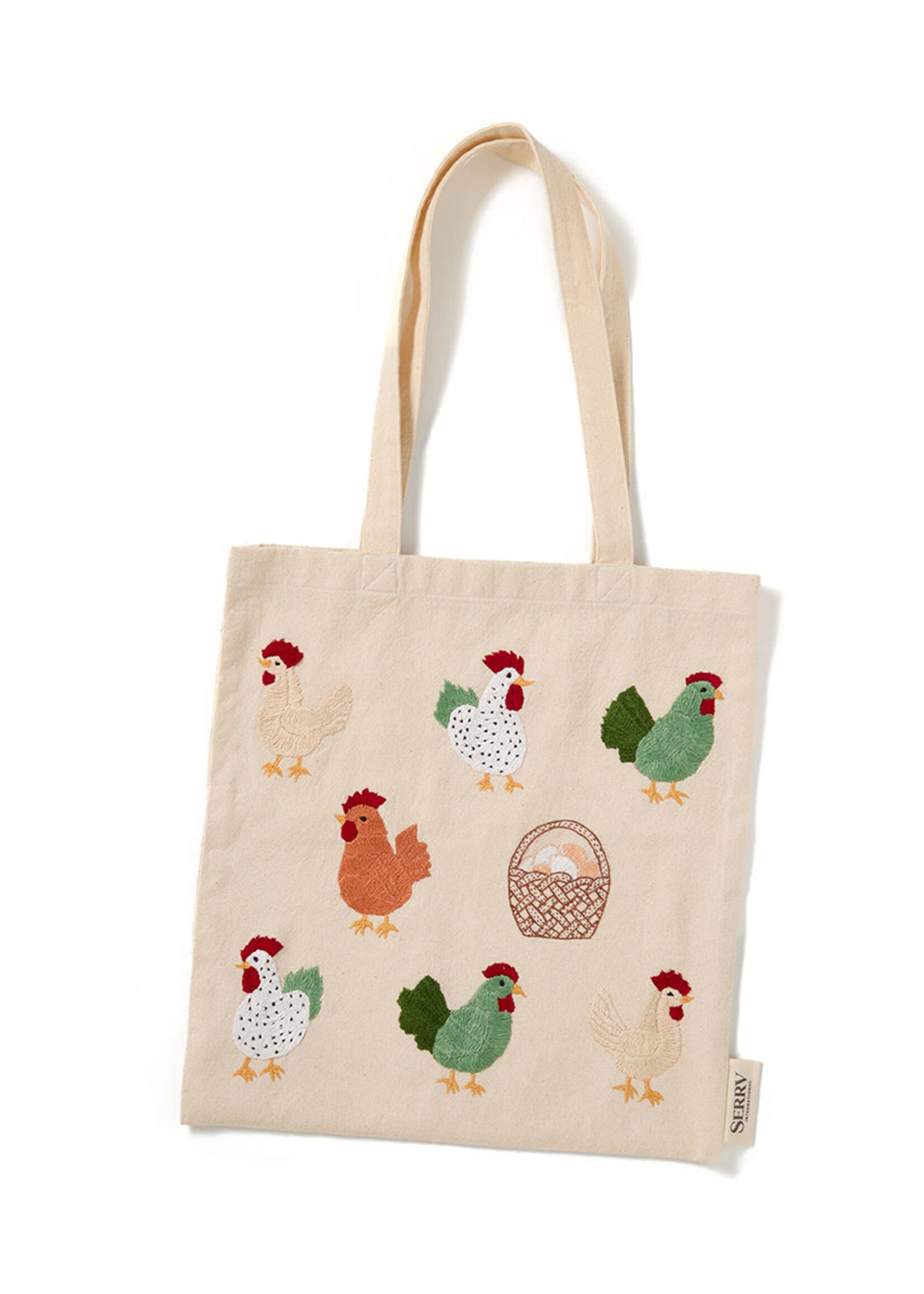 SERRV Happy Hens Tote Bag