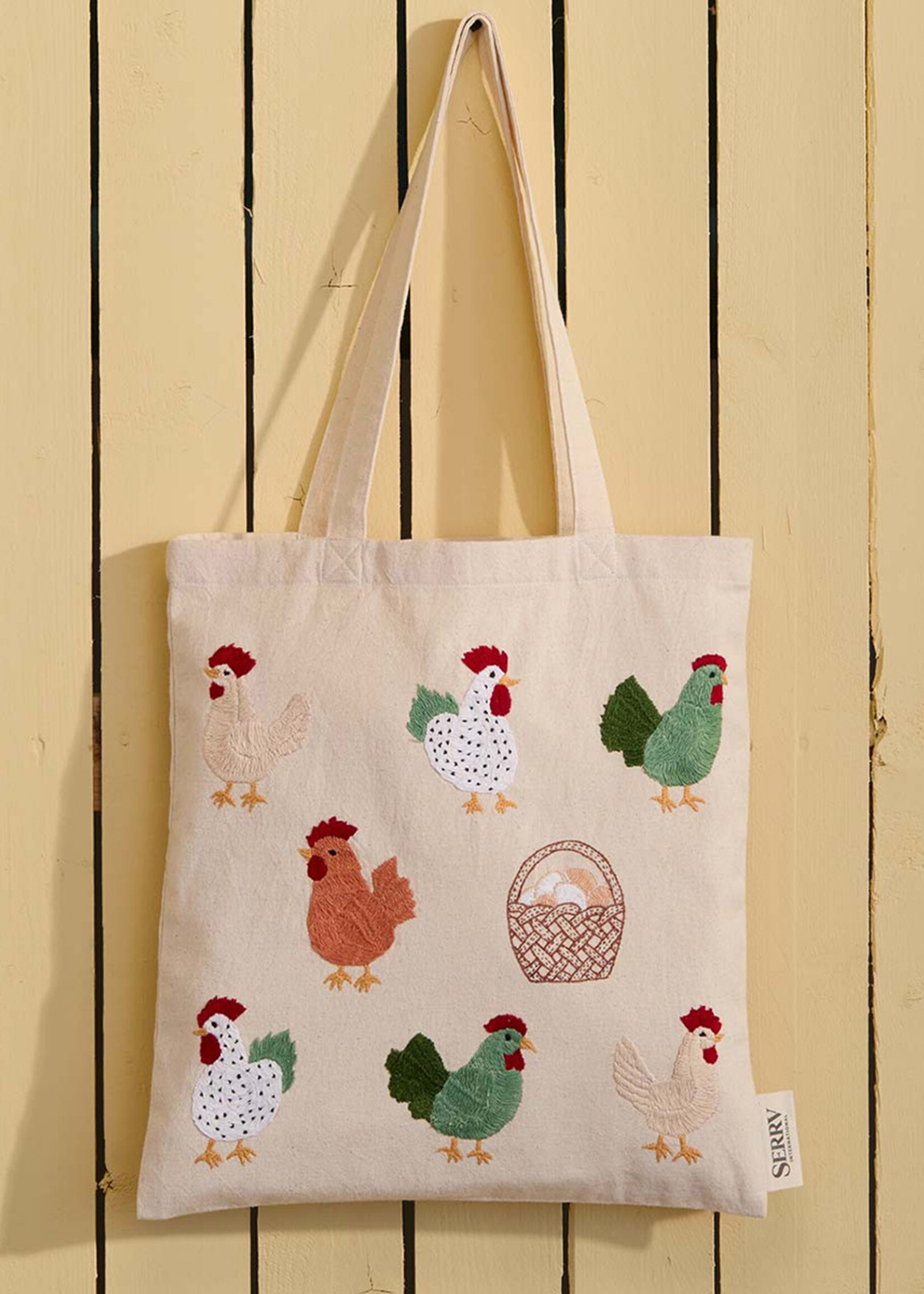SERRV Happy Hens Tote Bag