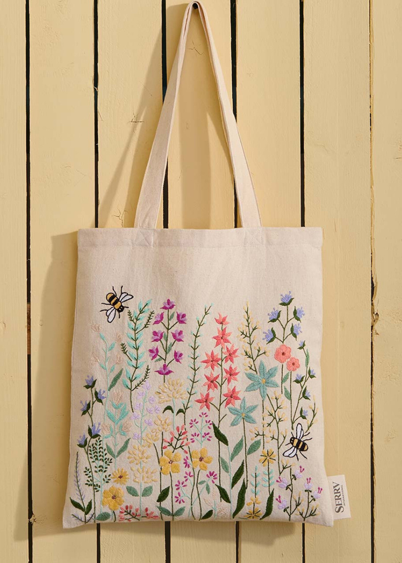 SERRV Bees & Blooms Tote Bag