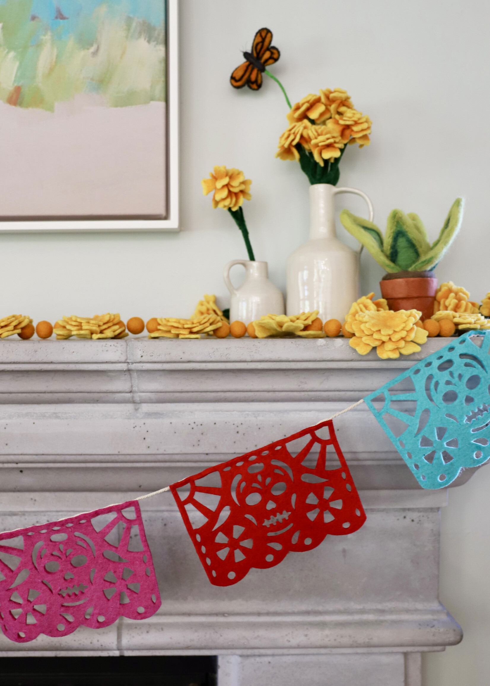 Global Goods Partners Papel Picado Felt Garland [80in]