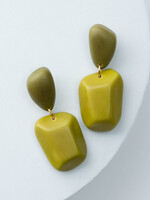 Noonday Kiwi Geo Earrings