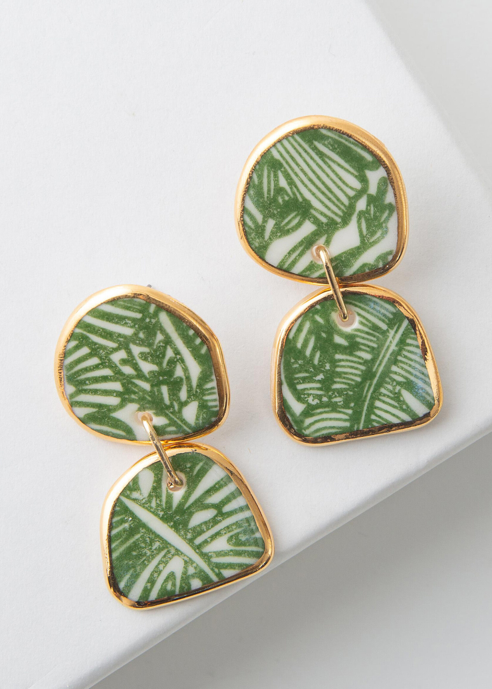 Noonday Porcelain Bungalow Earrings