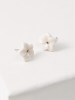 Noonday Porcelain Plumeria Stud Earrings