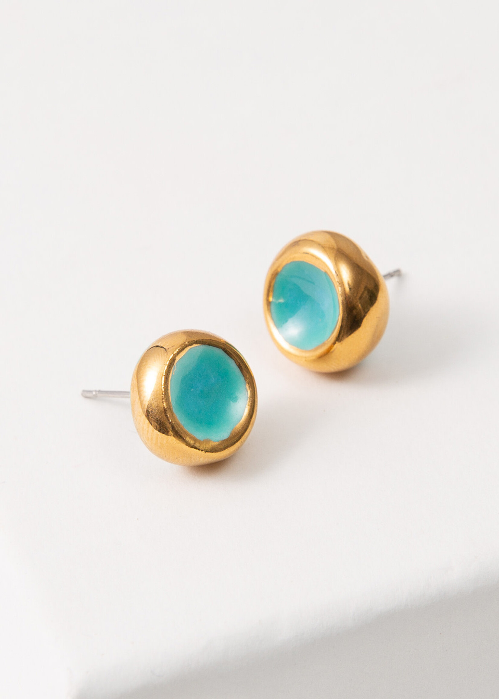 Noonday Sculpted Porcelain Stud Earrings