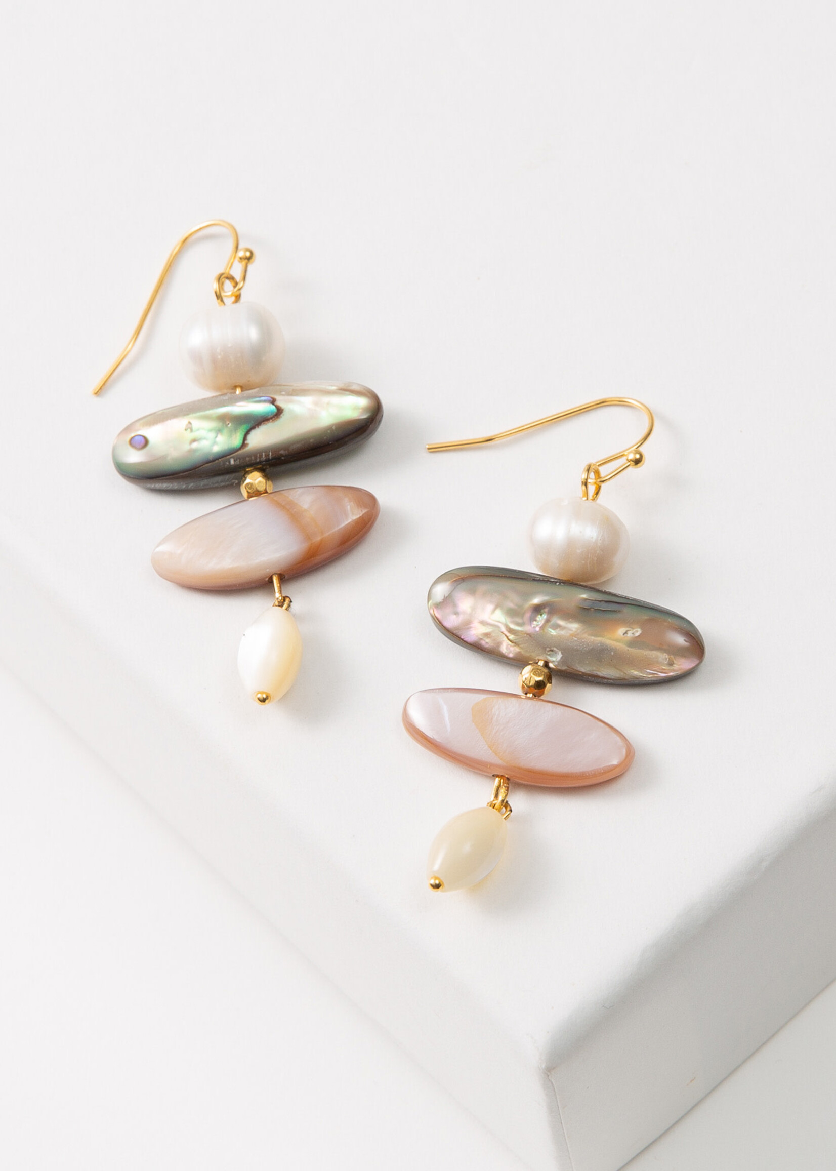 Noonday Shell Trove Earrings [12k gold plated]