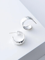 Noonday Wide Hammered Hoop Earrings