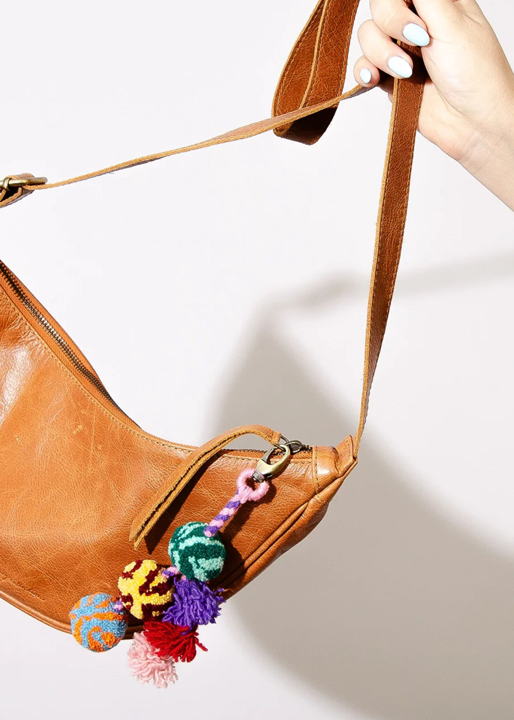 Noonday Leather Crescent Sling Purse