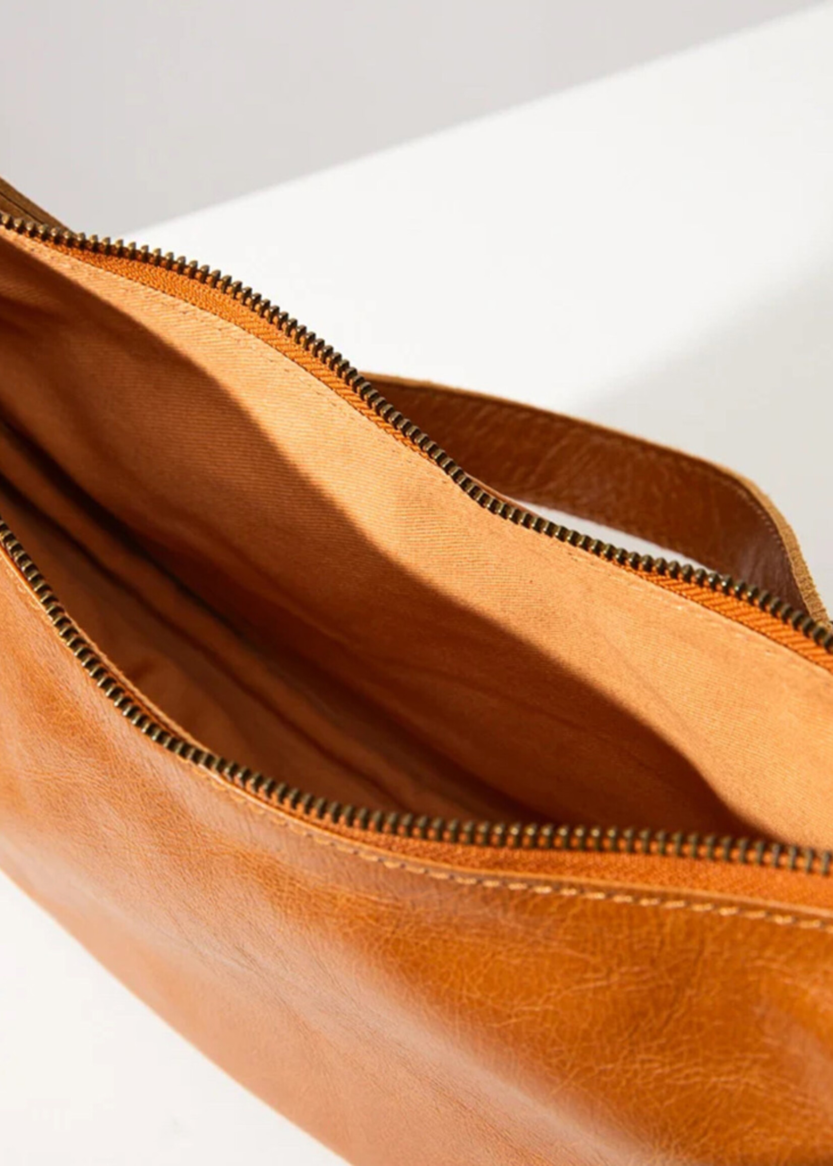 Noonday Leather Crescent Sling Purse