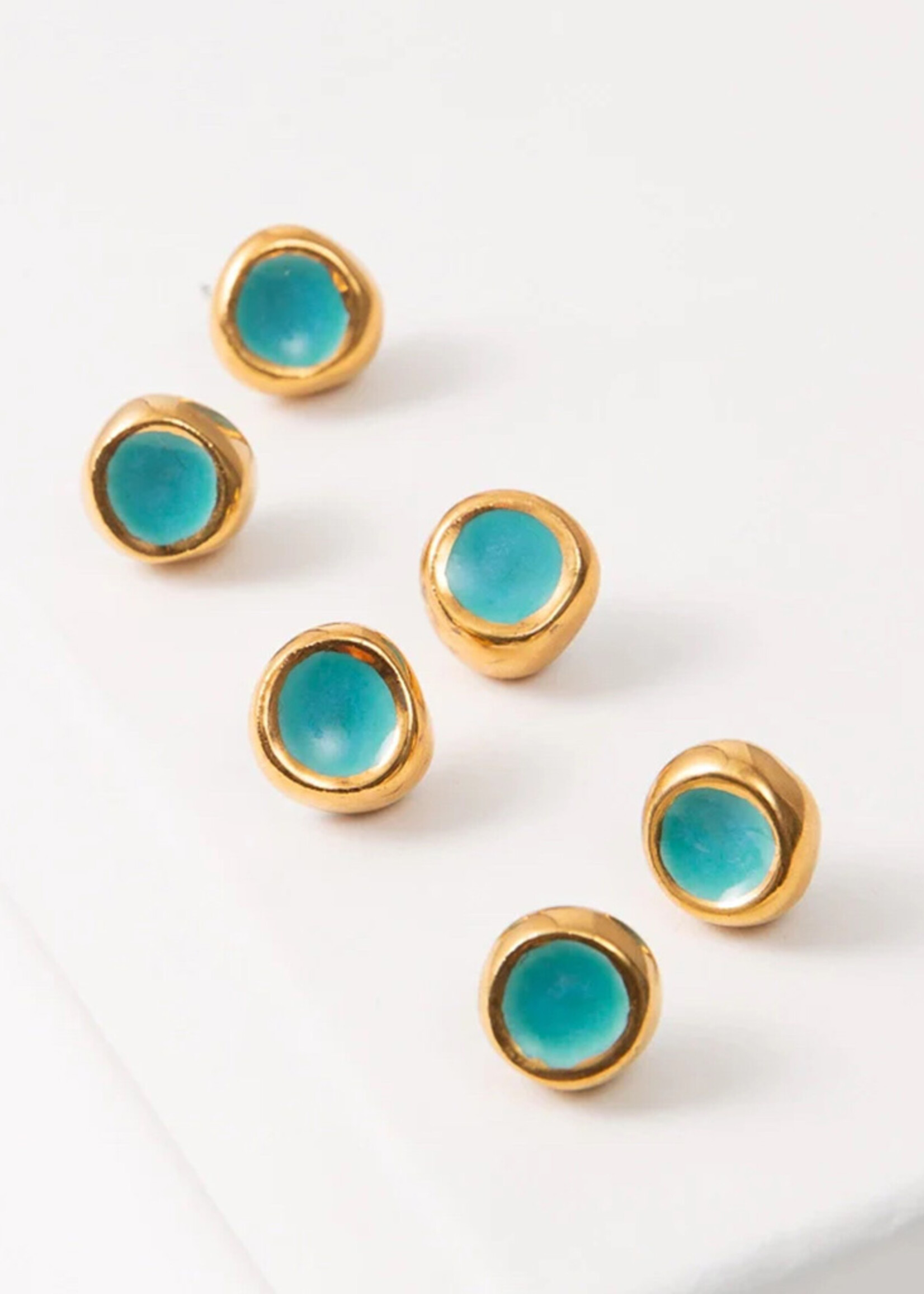 Noonday Sculpted Porcelain Stud Earrings
