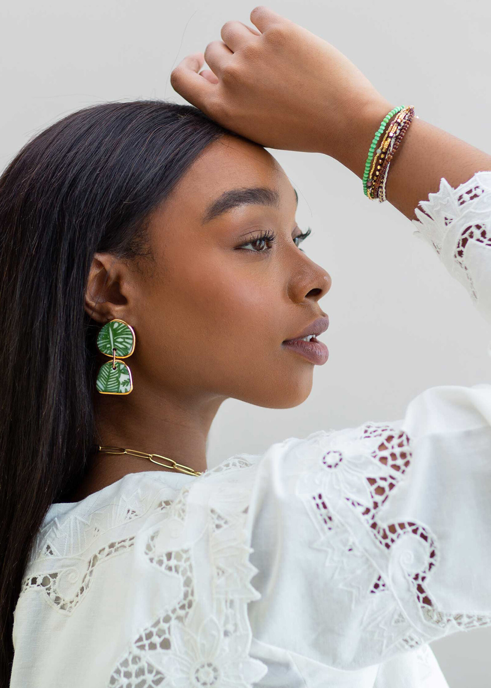 Noonday Porcelain Bungalow Earrings