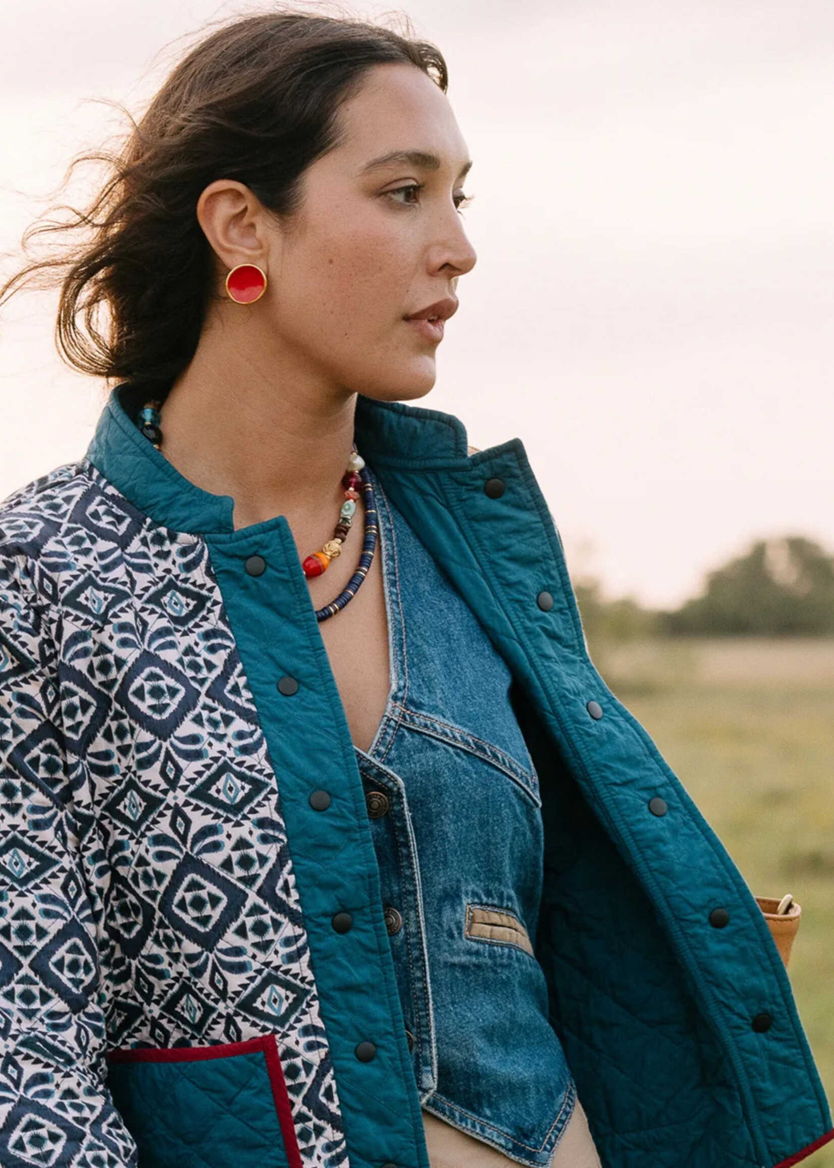Noonday Paprika Halo Earrings