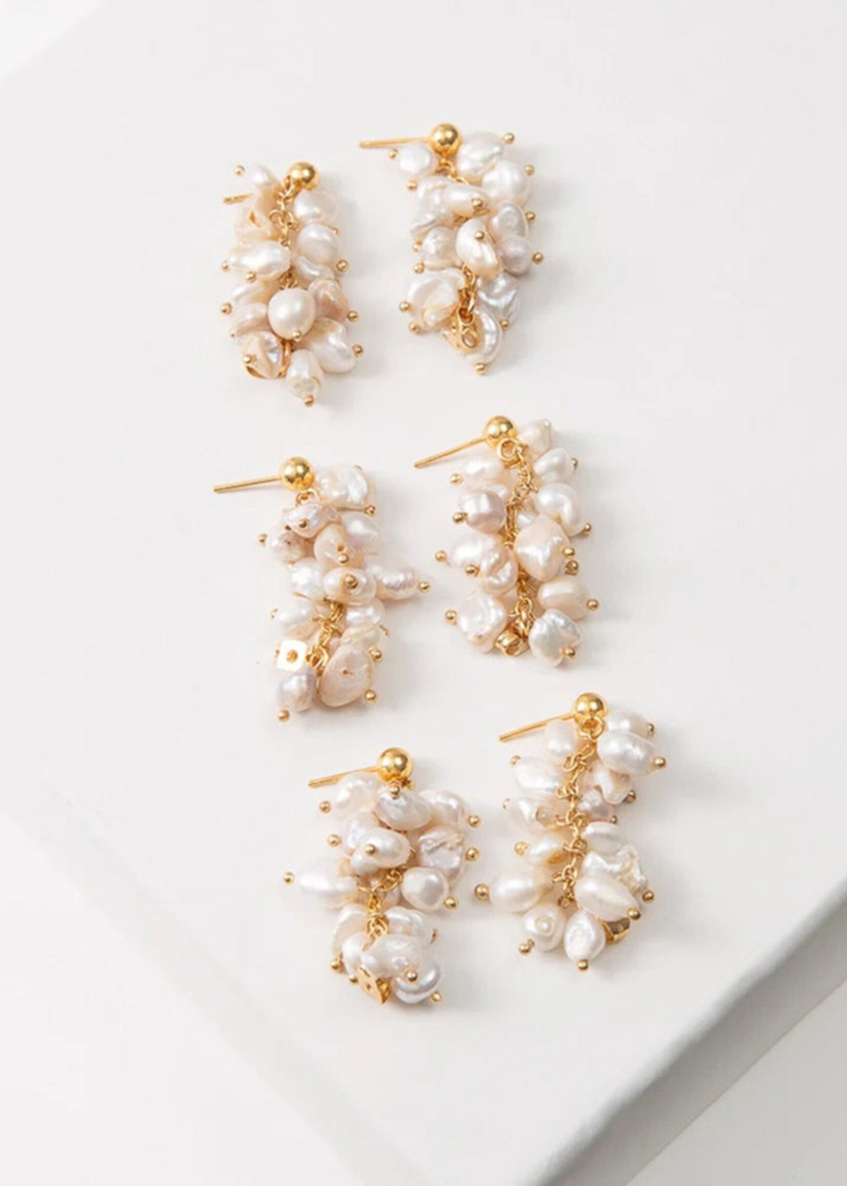 Noonday Convertible Fresh Water Cultured Pearl Cluster Earrings